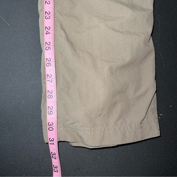 The North Face Pants Women Size 4 Hiking Convertible roll up brown Straight AA - Picture 7 of 14